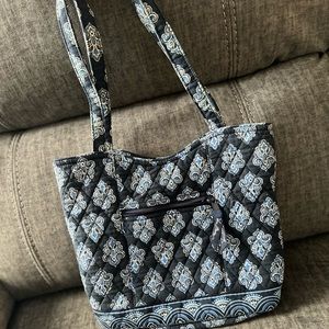 Vera Bradley Retired Calypso blue printed cotton tote bag